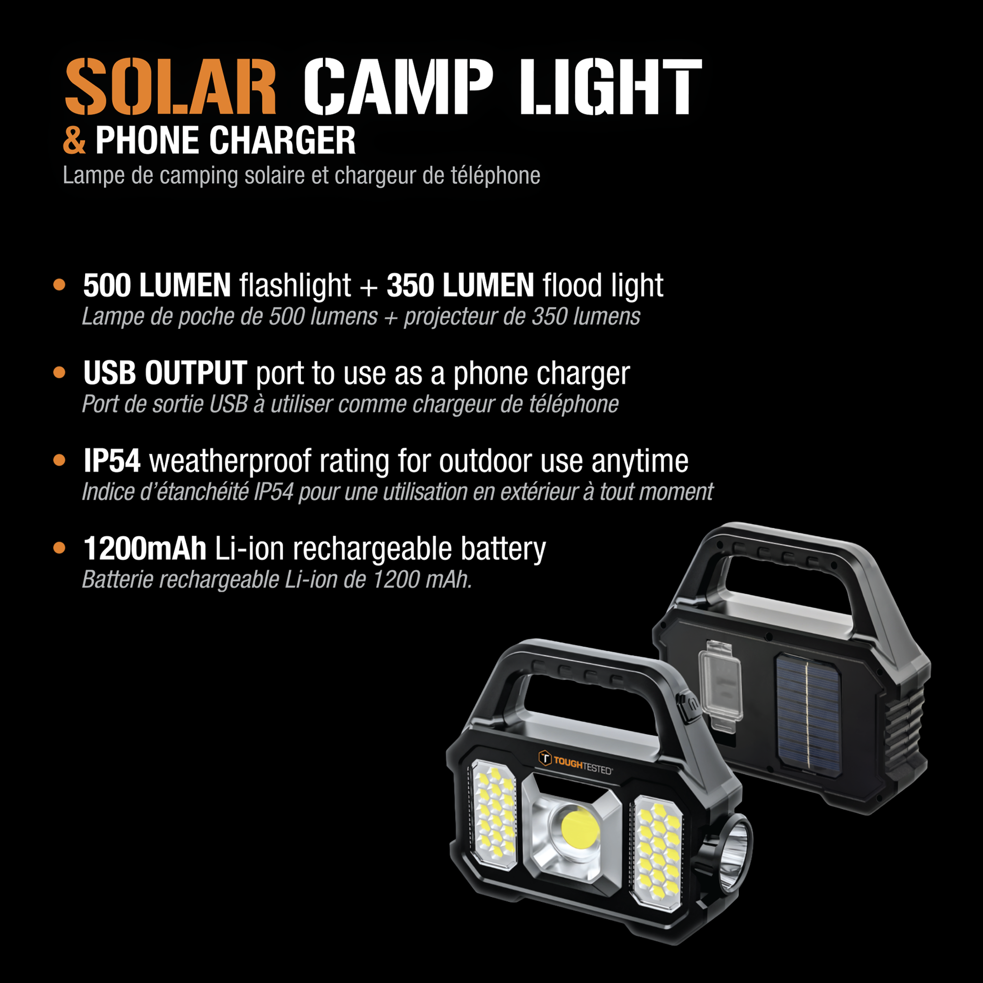 ToughTested Outdoor Safety Flashlight Portable flashlight built for dependable visibility