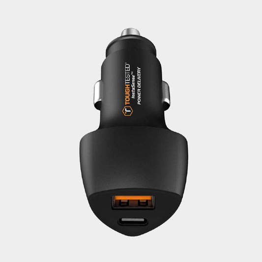 Powershare 15W Dual USB Car Charger USB-C + USB-A