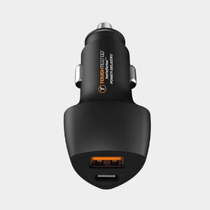 Powershare 15W Dual USB Car Charger USB-C + USB-A