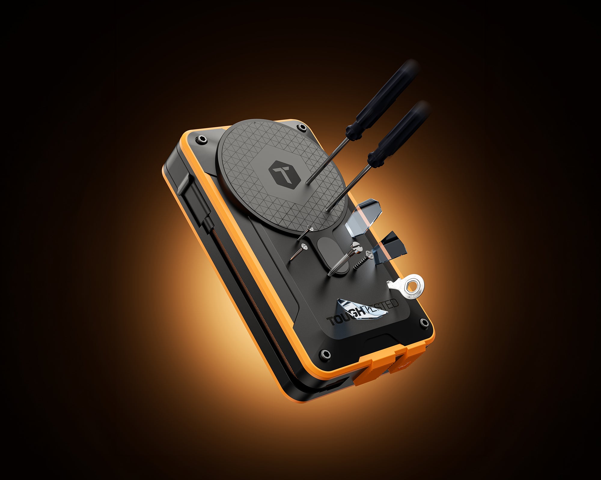 ToughTested Thor 10AC semi-solid state power bank punctured by screwdrivers and blades without catching fire