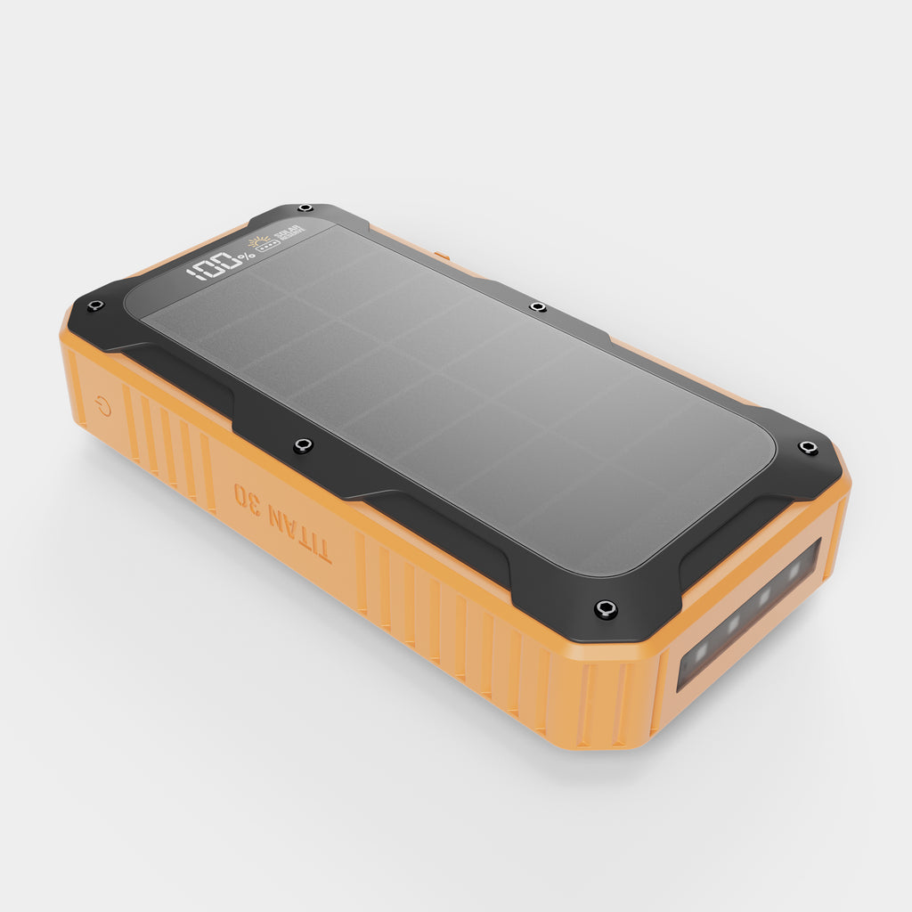ToughTested Solar Titan30 30000mAh PD Power Bank & Wireless Charger