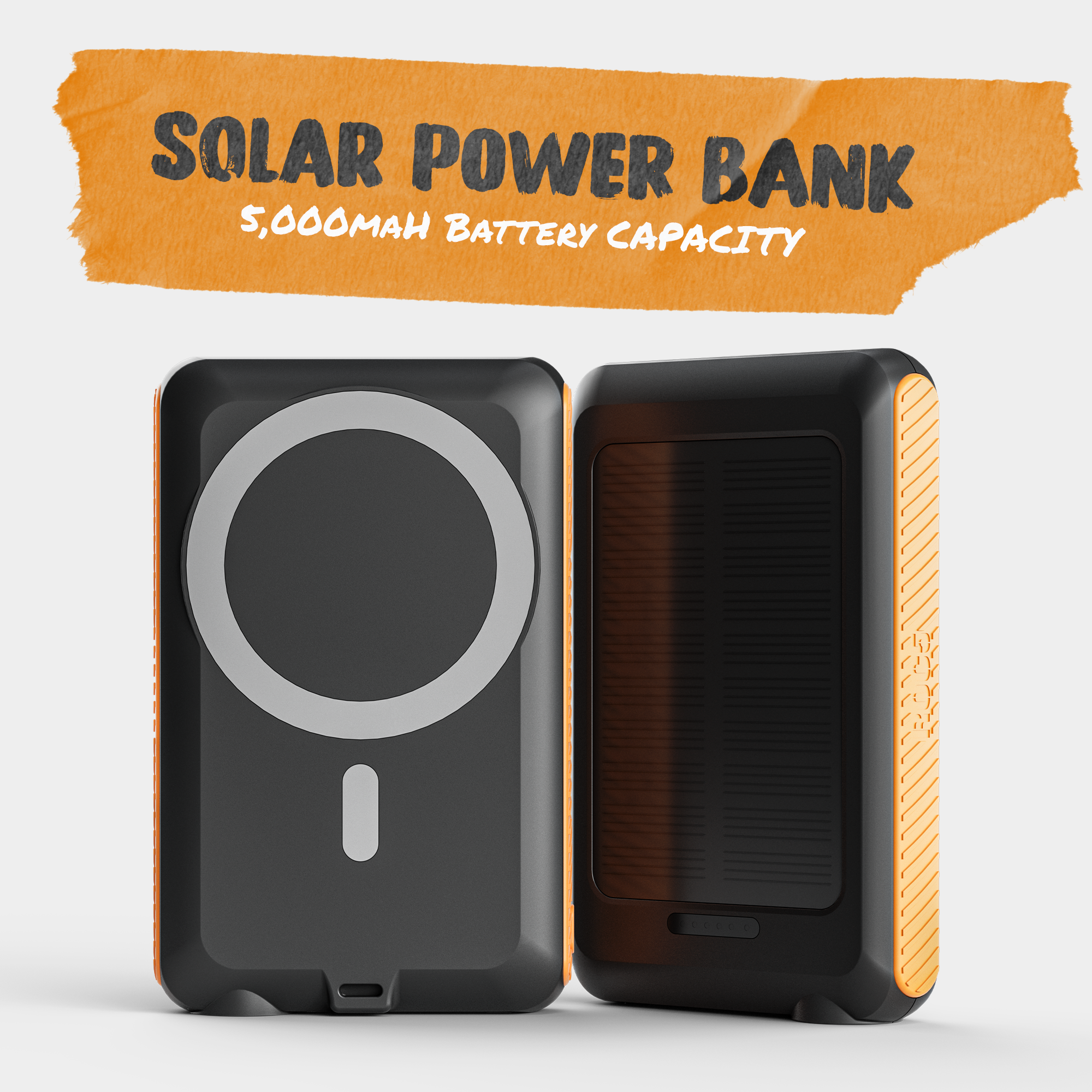 ToughTested Solar ROC5 5000mAh Power Bank & Wireless Charger