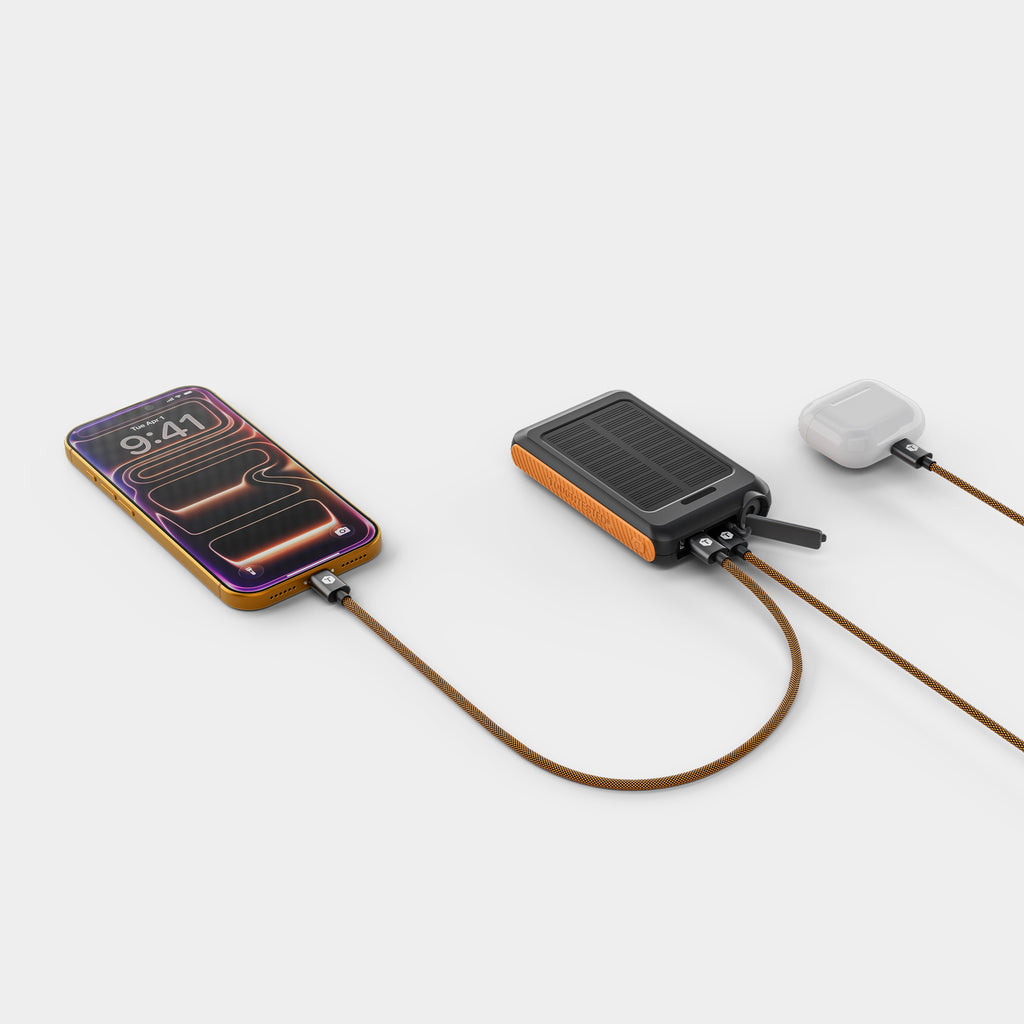 ToughTested ROC 5 Wireless Charging Solar Power Bank, 5000mAh and Magsafe Compatible