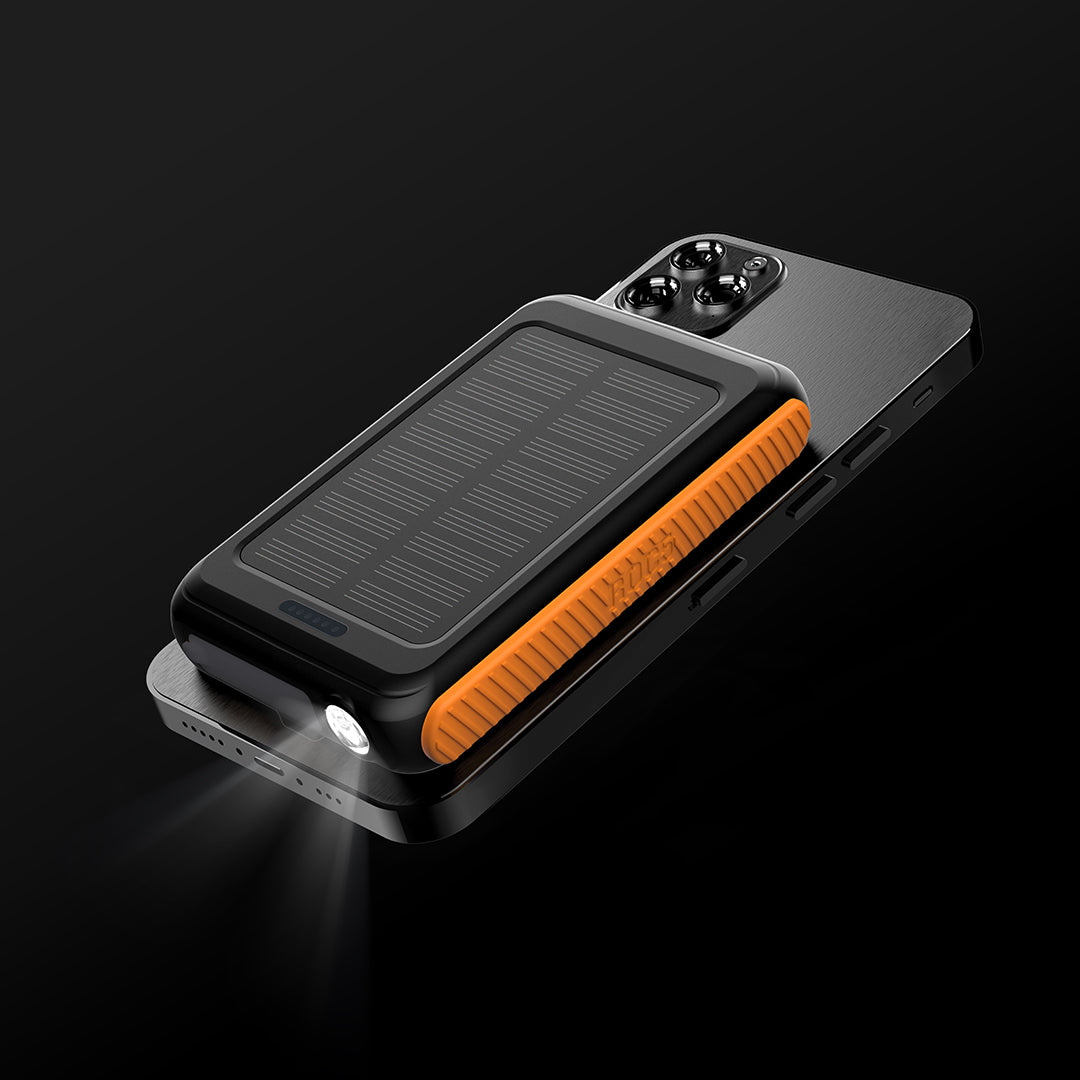 ToughTested ROC5 Solar Power Bank 5000mAh, MagSafe Wireless Charger PD Fast Charging