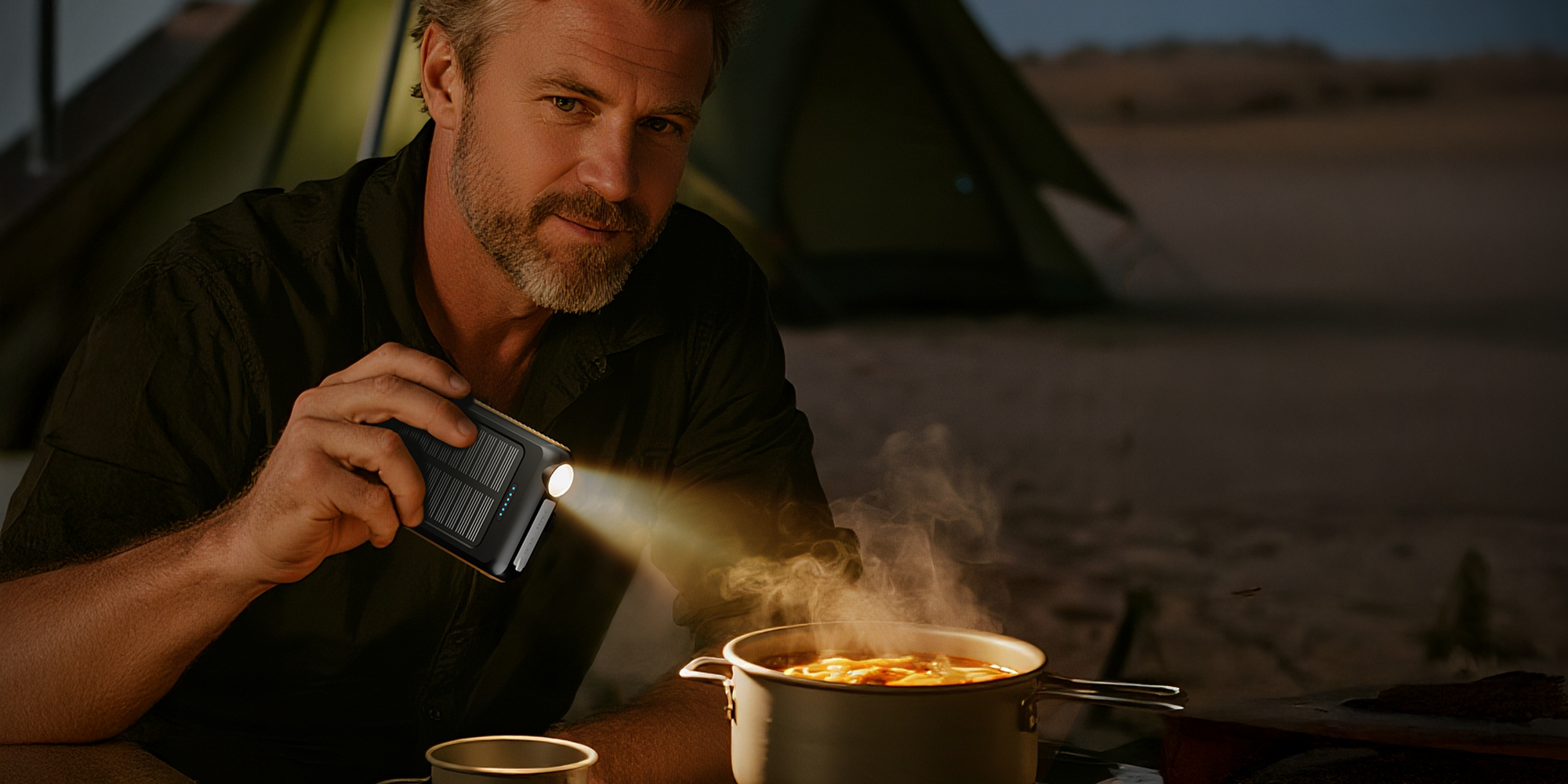 ToughTested ROC 5 Wireless Charging Solar Power Bank, 5000mAh and Magsafe Compatible