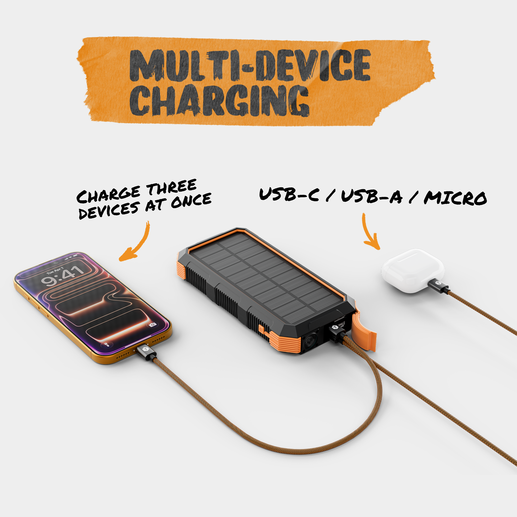 ToughTested Solar24 24000mAh Solar Power Bank