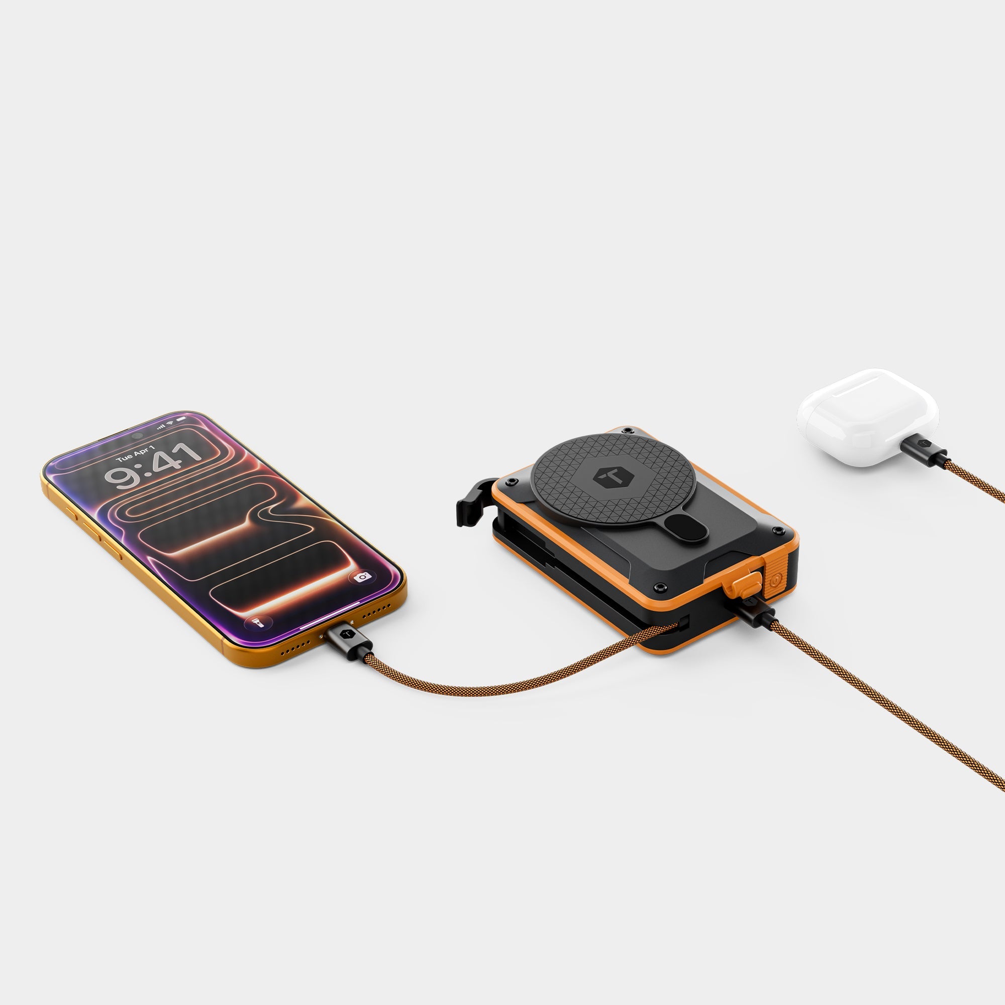ToughTested THOR 10000mAh MagTough PD Power Bank with Built-In Cable