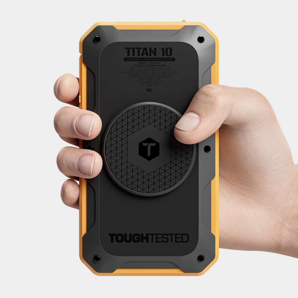 ToughTested Solar Titan10 10000mAh PD Power Bank & Wireless Charger