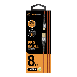 ToughTested PET Pro 8 ft Micro USB Cable