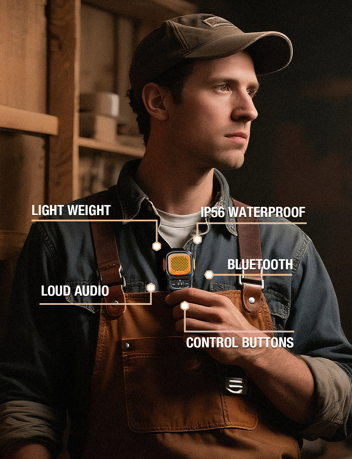 ToughTested MagnaCom Wearable Bluetooth Speaker