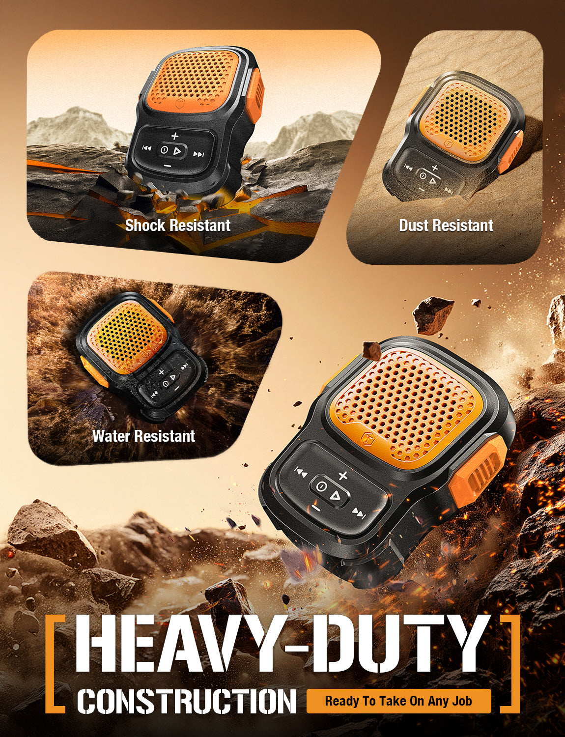 ToughTested MagnaCom Wearable Bluetooth Speaker