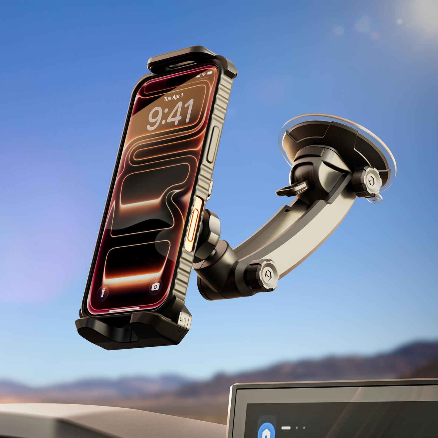 ToughTested Tough Grip Windshield & Dash Tablet Mount