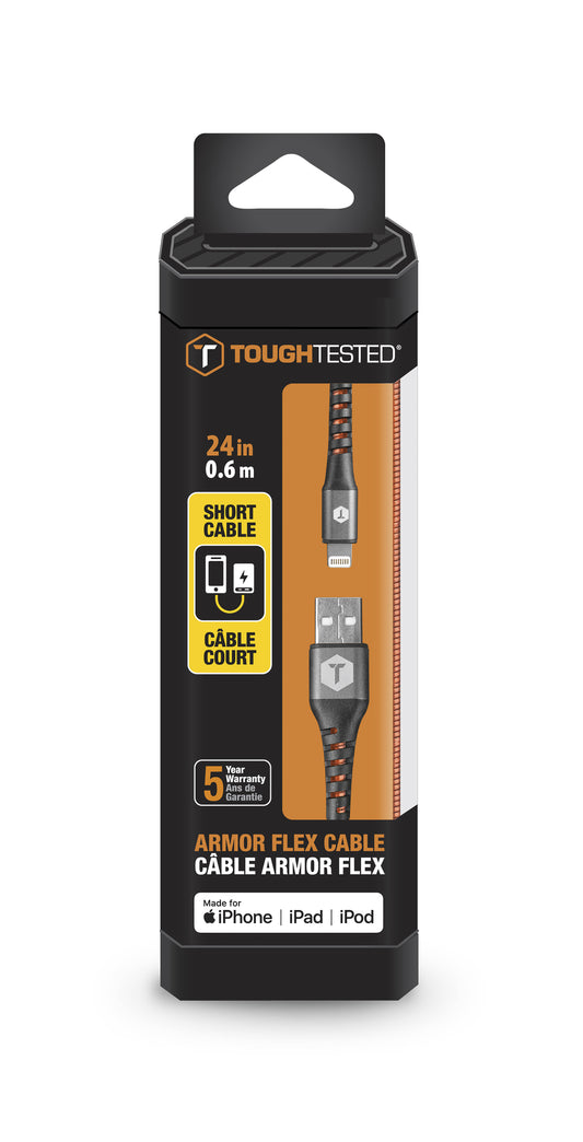Armor Flex 2FT USB-A to Lightning Cable