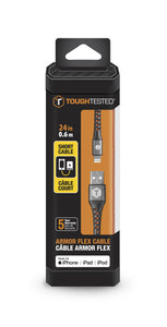 Armor Flex 2FT USB-A to Lightning Cable