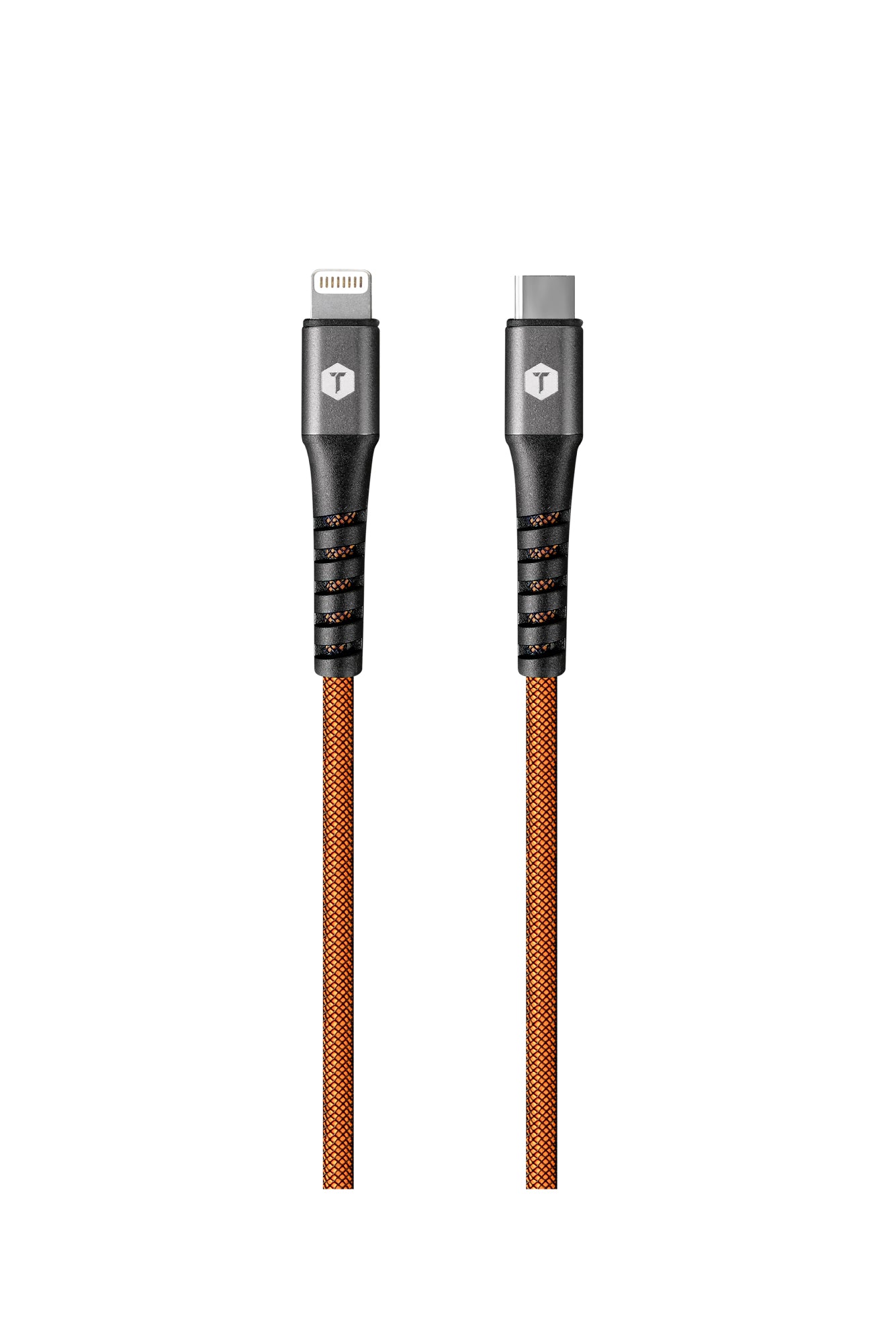 8 Ft. PRO Armor Weave Slim Tip USB-C to Lightning Cable